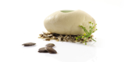 Glace à l'huile de pépins de courge