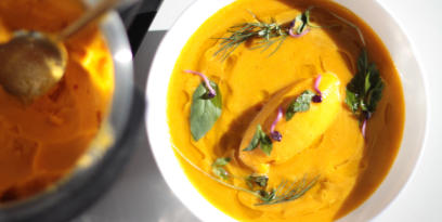 Pumpkin spice sorbet vegan